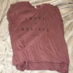 Mauve "T&B" Tee